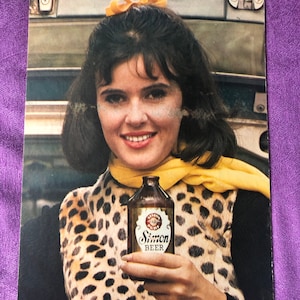 Simon Pure Beer Sign, William Simon Brewery Cardboard Sign, 1950's, anuncios de cerveza