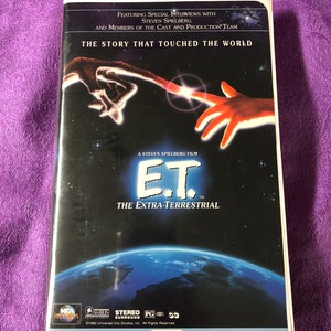 E.T. VHS, The Extra-Terrestrial, A Steven Spielberg Film, 1982, Gently Used