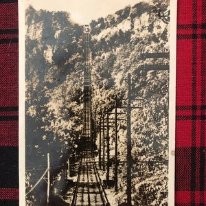 The Steep Grade, Lookout Mountain, Tennessee Cartolina vintage in bianco e nero