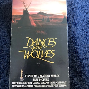 Dances with Wolves VHS Kevin Costner vintage 1990