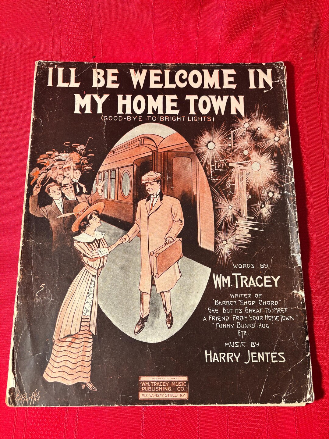 1912 "i'll Be Welcome in My Home Town" Sheet Music - Etsy