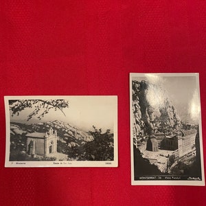 Cartoline di San Juan, vintage, inutilizzate, divise sul retro, cartoline fotografiche, Montserrat