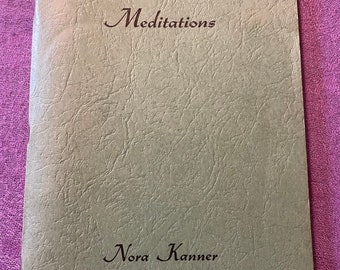 Meditations, by Nora Kanner, Paperback Booklet, 1966