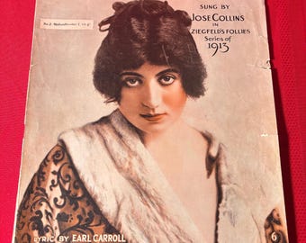 Isle D'Amour Sheet Music: 1913 Ziegfeld's Follies, Jose Collins