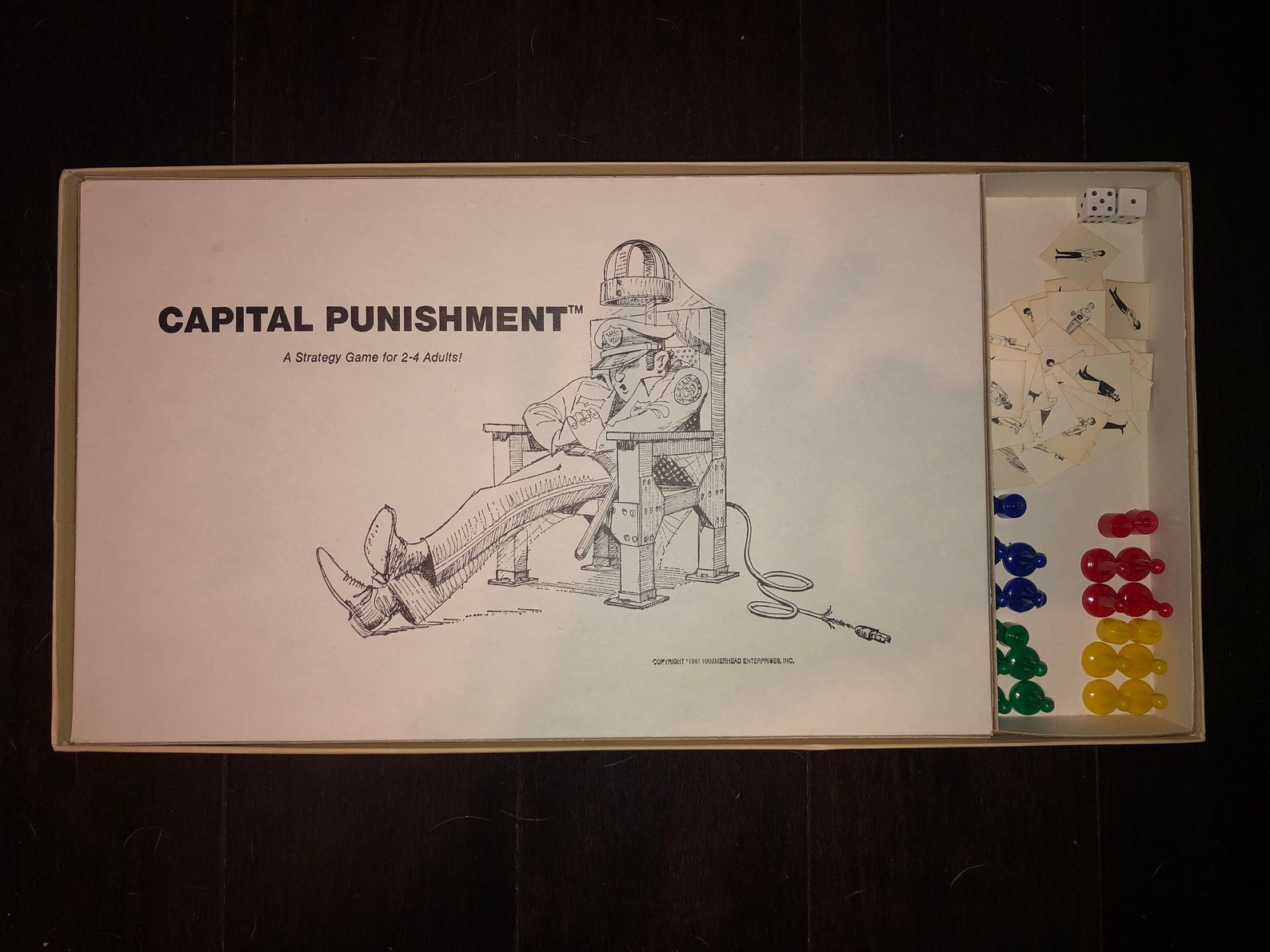 Capital Punishment Board Game 1981 Banned Vintage Rare Etsy