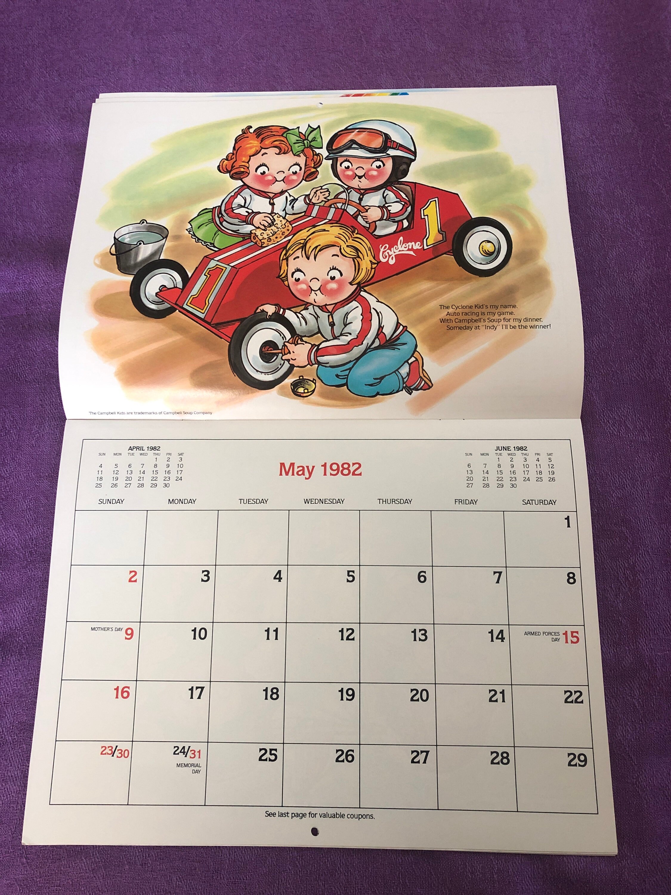 Campbell Kids Calendar 1982, Mint Condition - Etsy