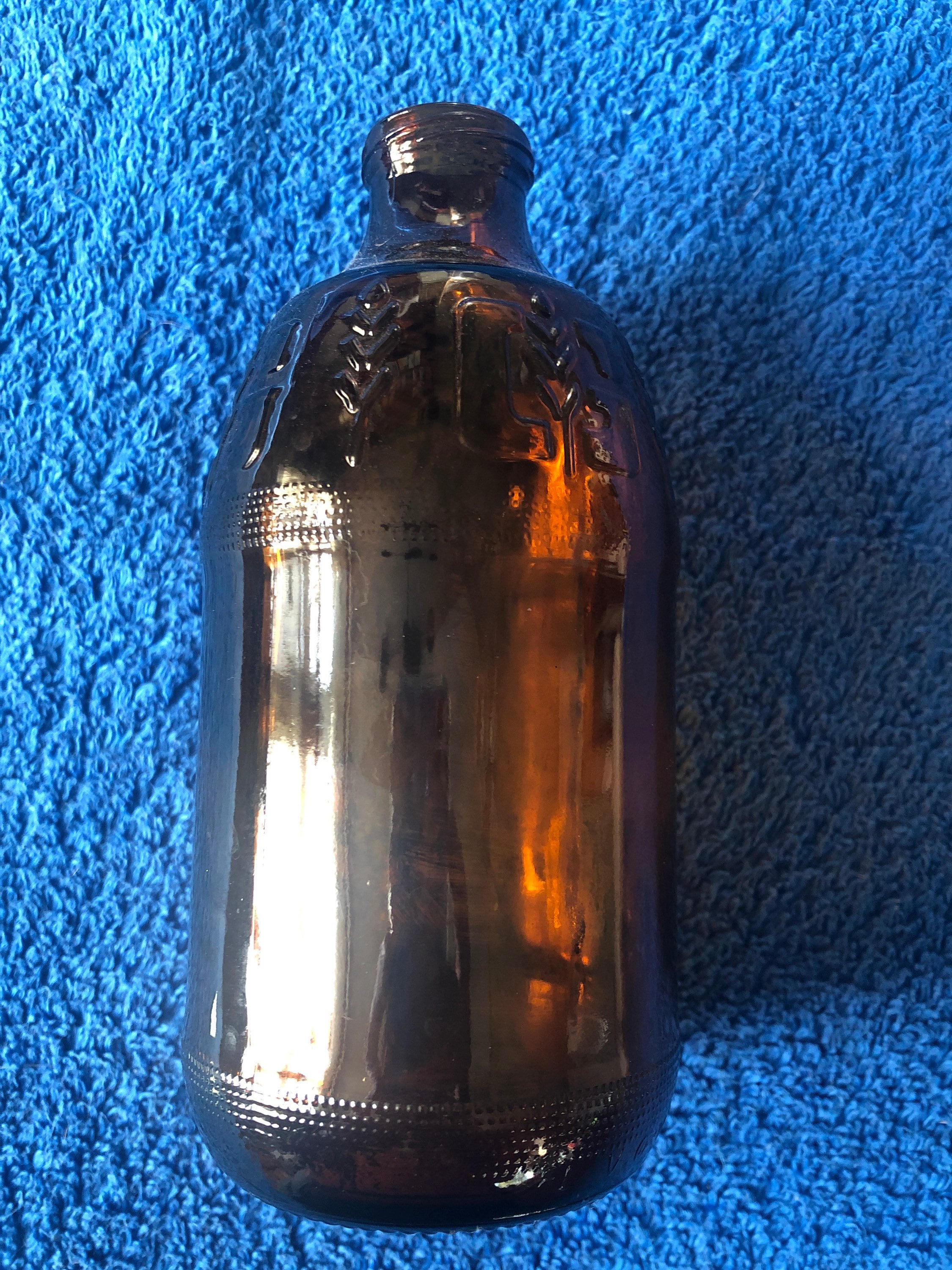 Vintage Brown Glass Beer Bottle, Genesee Brewing Company, 1982
