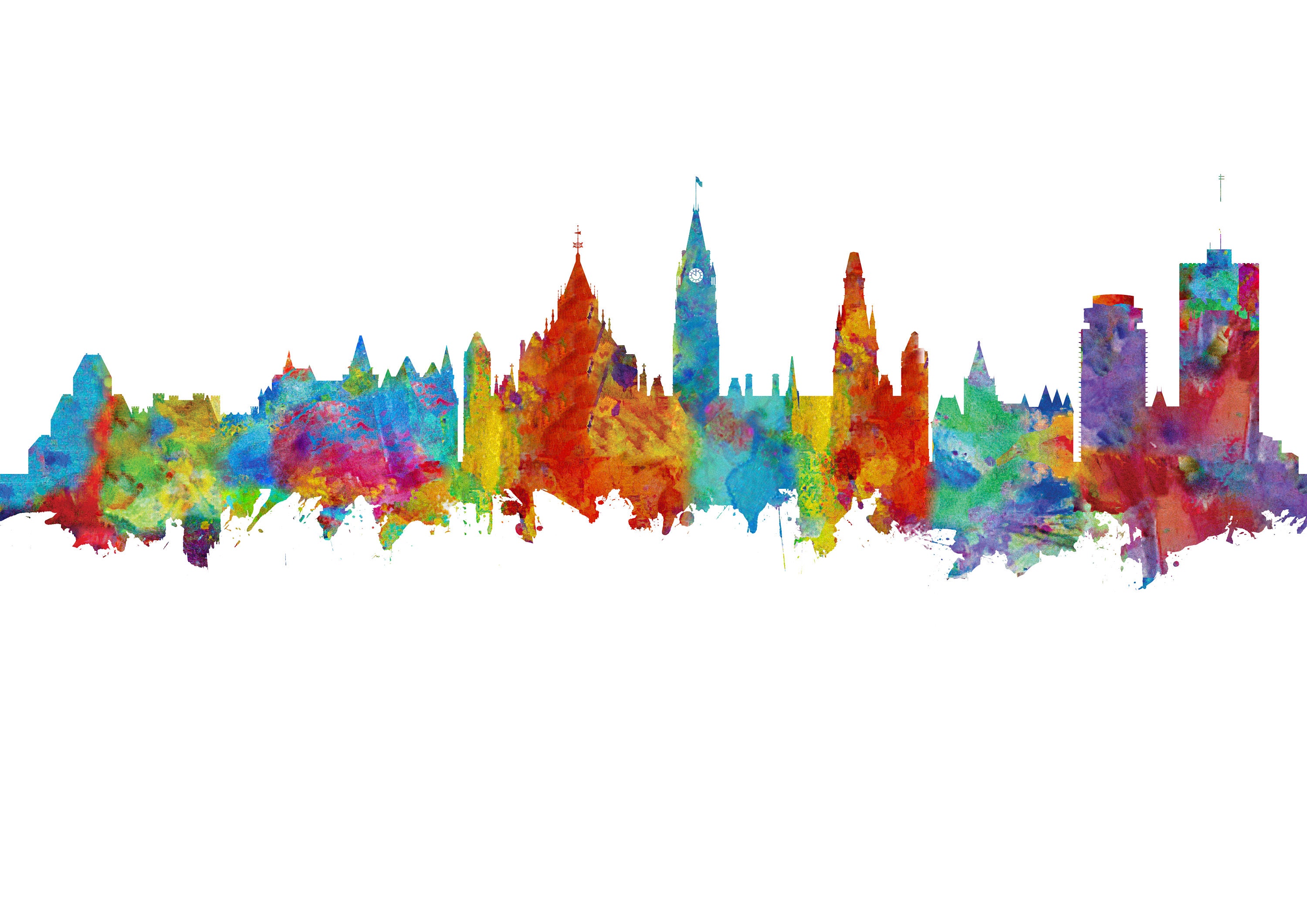 Ottawa City Print Ottawa Art Print Ottawa City Ottawa Etsy