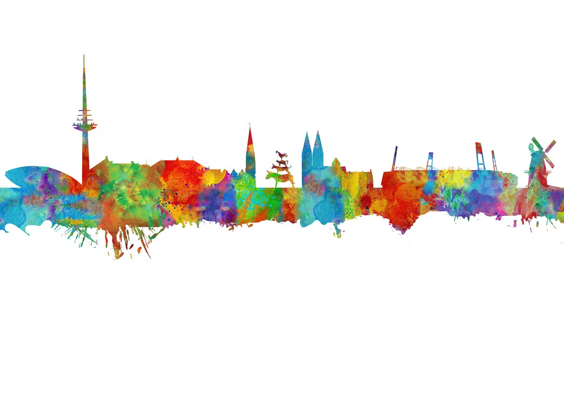 Bremer Wandkunst Bremen Print Deutsche Inspirierte Kunst Etsy.de