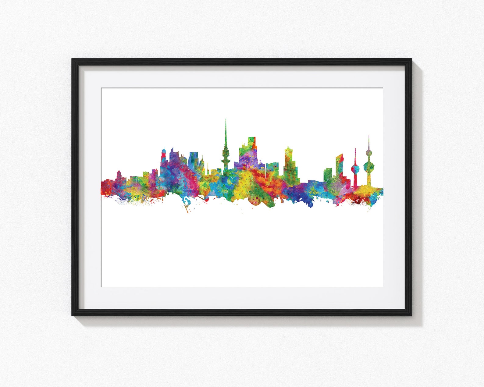 Al Kuwait City Art Print / Kuwait Decor / Kuwait Wall Art / Etsy