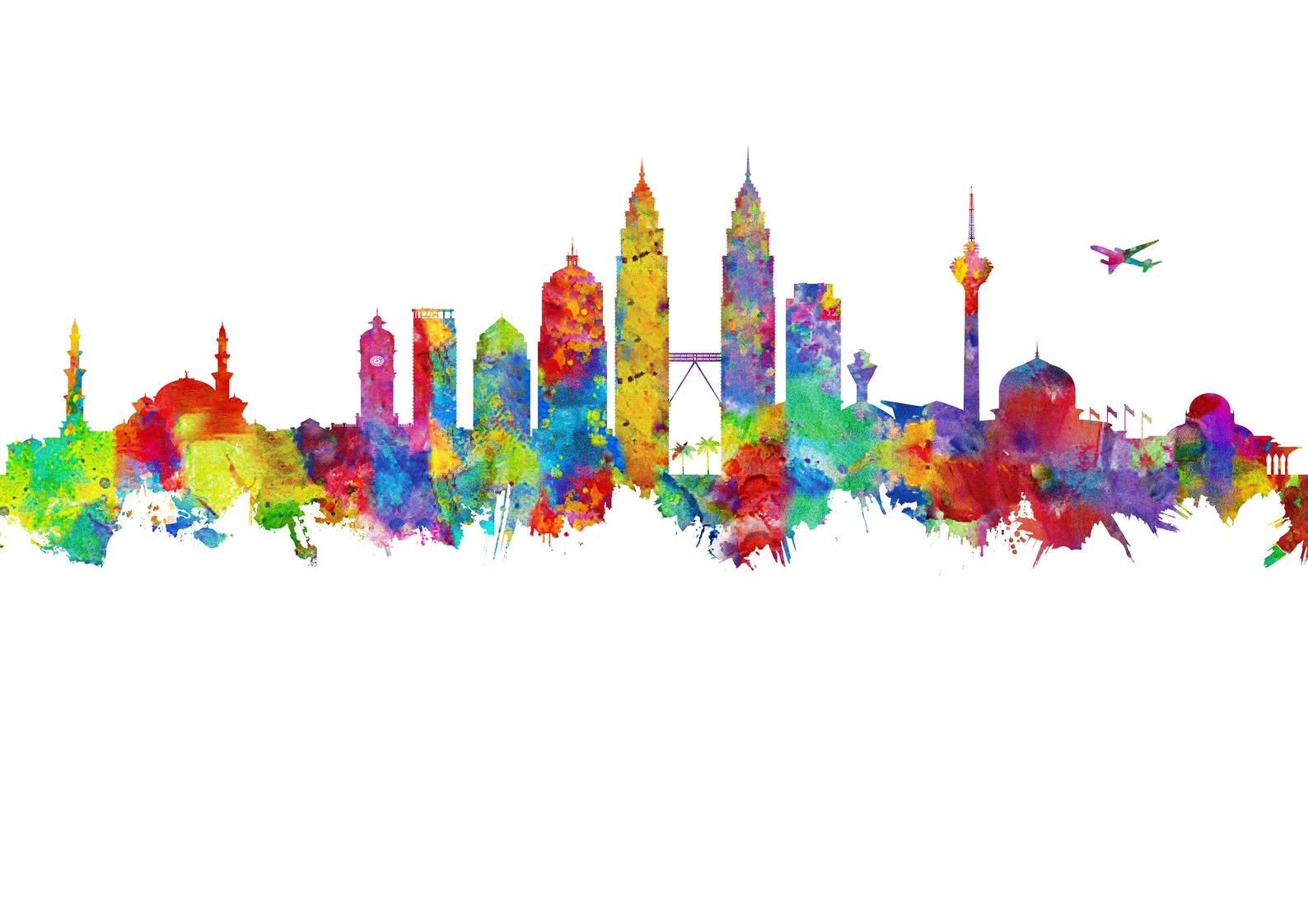 Kuala Lumpur Wall Art Decor Malaysia Poster Kuala Lumpur Etsy