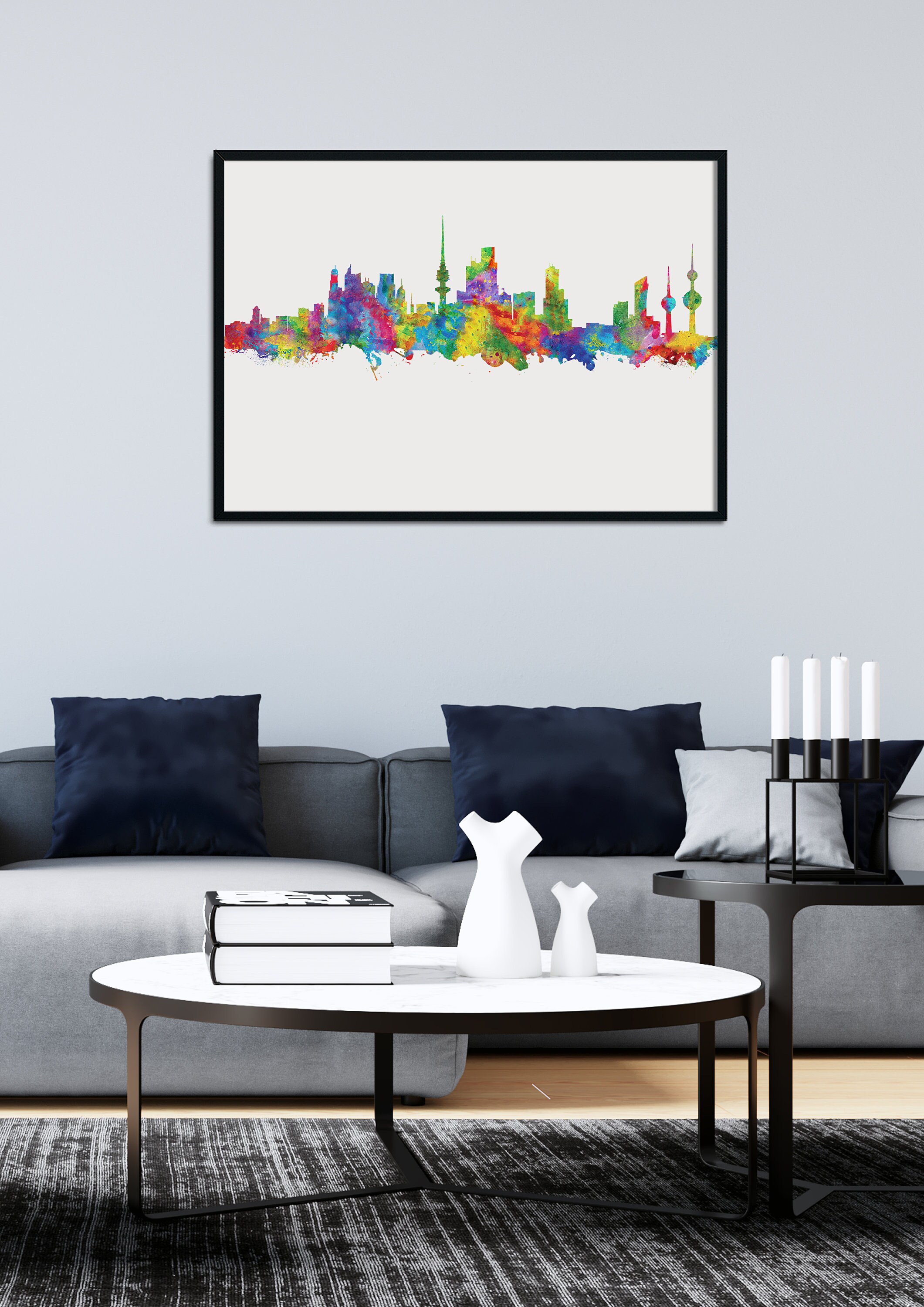 Al Kuwait City Art Print / Kuwait Decor / Kuwait Wall Art / Etsy