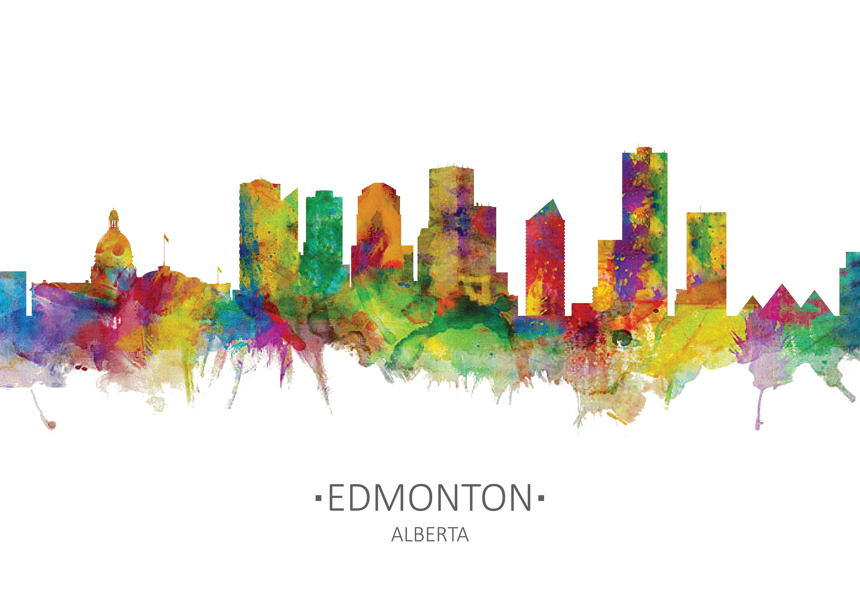 Edmonton Art Print / Edmonton Wall Art / Edmonton Print / Etsy