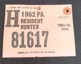 Fishing and Hunting License holders and back tags