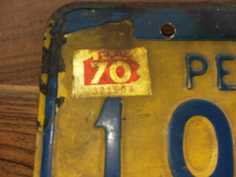 Vintage License Plate/antique License Plate Etsy