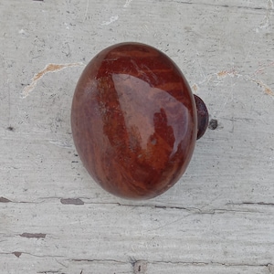 Vintage brown marble door knob/ old brown door knob