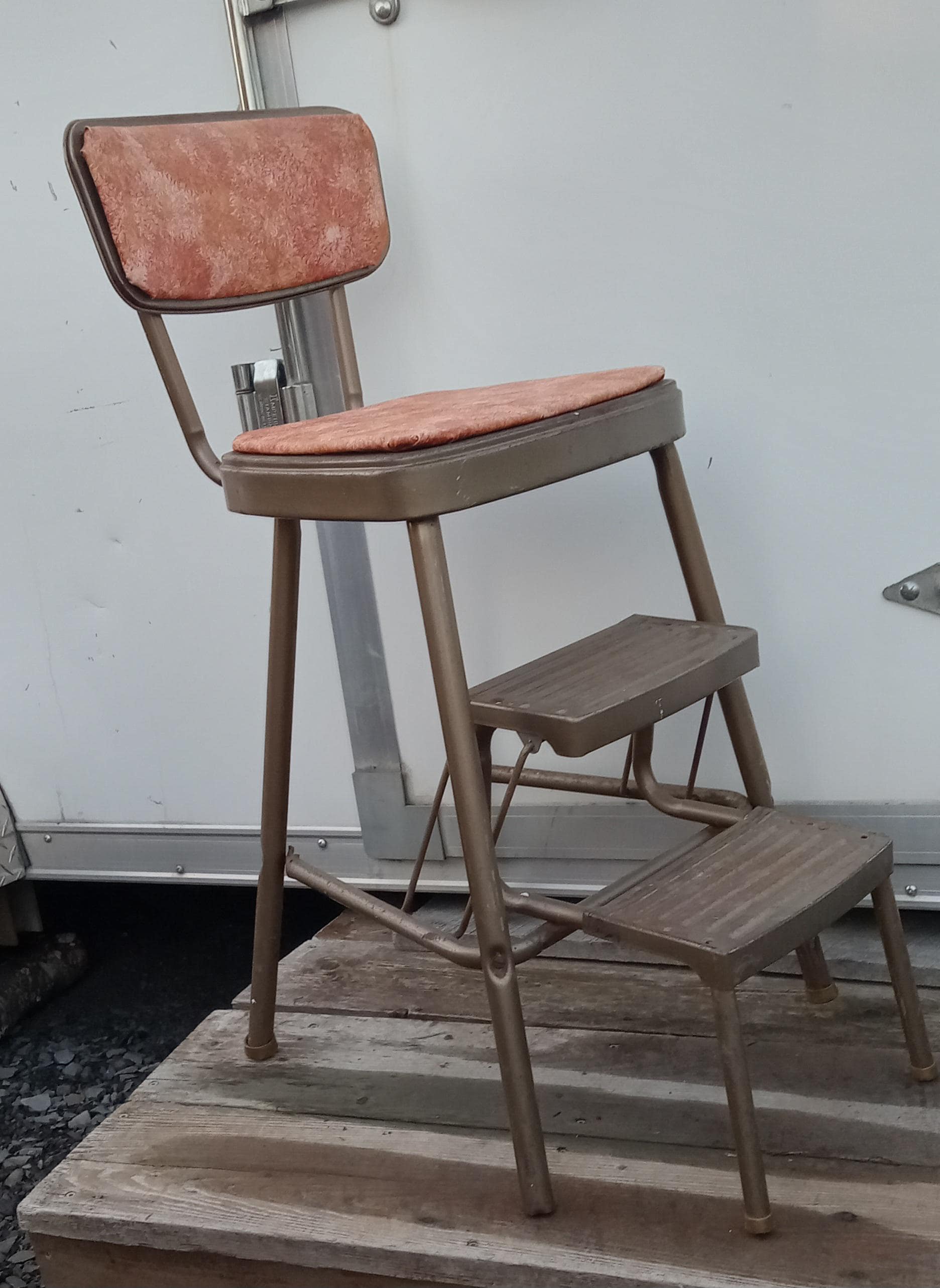 Vintage Step Stool Chair - Etsy