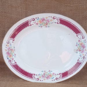 Homer Laughlin Company platter/ Lady Alice Majestic Brittany oval platter/ serving platter/ platter/Homer Laughlin