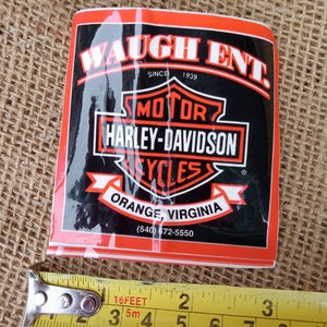Harley Davidson sticker/ sticker/Waugh ent. Sticker/ motor cycles
