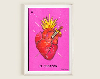 8x10 Pitter Patter Anatomical Heart Print