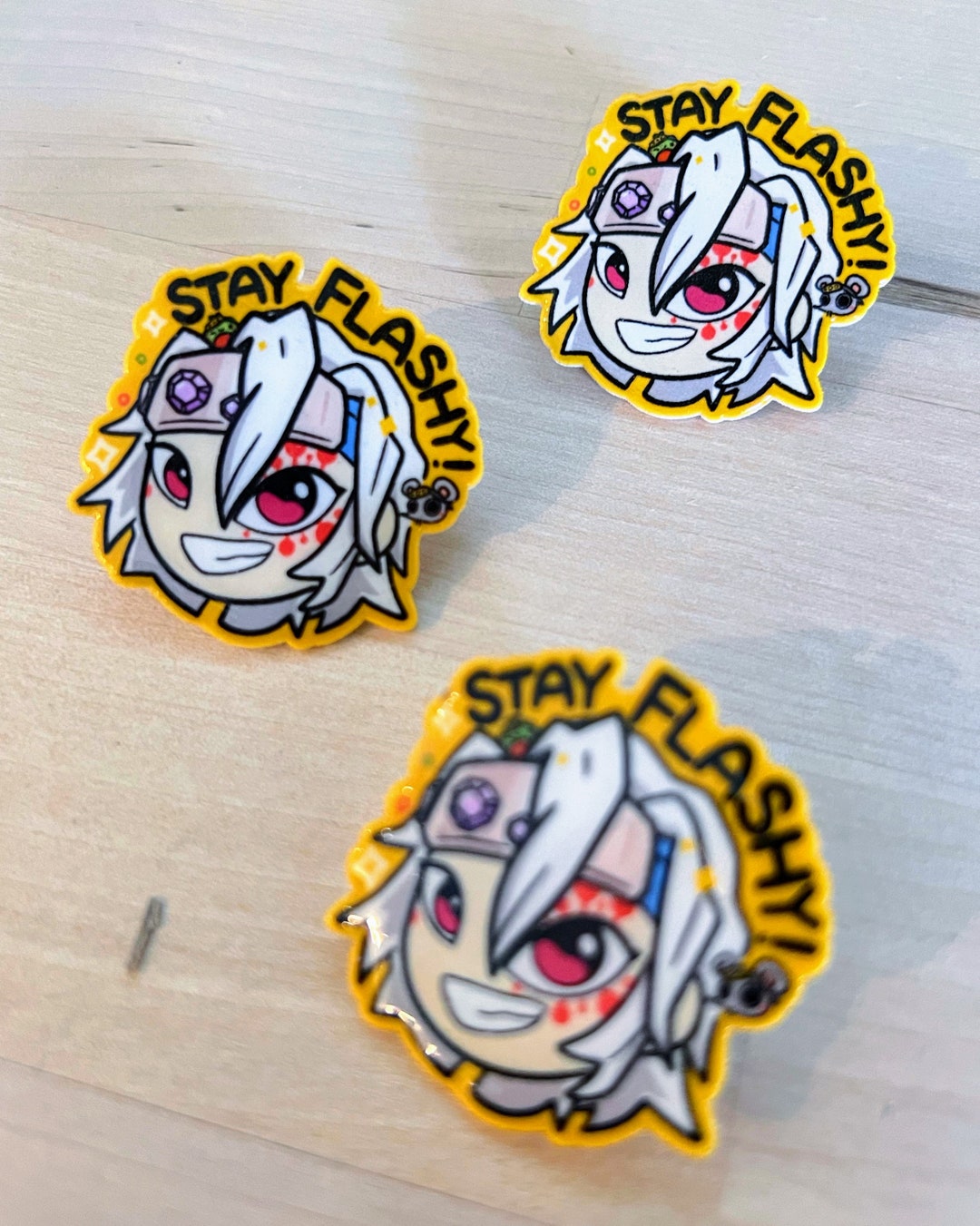 Anime Pin Mini Pin Handmade Pin Anime Pin Stone Breathing Demons Anime Pin Mini Pin Handmade Pin Anime Pin Stone Breathing Demons
