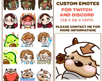 CUSTOM Emotes, Emojis, Stickers Pack Twitch, Discord and Youtube - Etsy