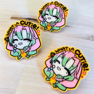 Anime Pin: Mini Pin, Handmade Pin, Anime Pin, Personalized, gifts, Love Breathing, Easter gift, Accessories, Anime Gift, manga, enamel pins
