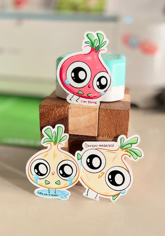 Onion Stickers Bullet Journal Paper Craft Waterproof Etsy