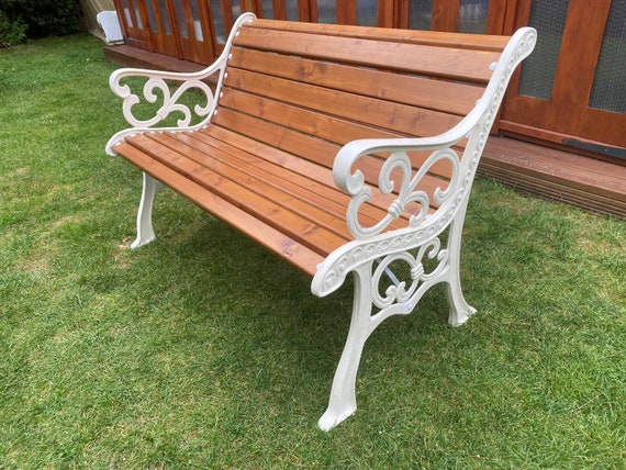 Cast iron bench for garden discount