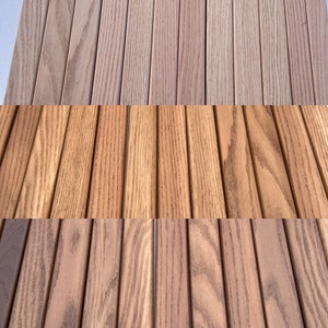 12 Solid Oak Hardwood Garden Bench Slats 1220mm (4ft) 2 Seater choice color