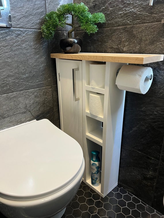 Rustic Wood Toilet Roll Paper Holder -  Hong Kong