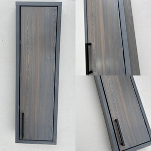 Rustic Wood Wall Mounted Bathroom Unit