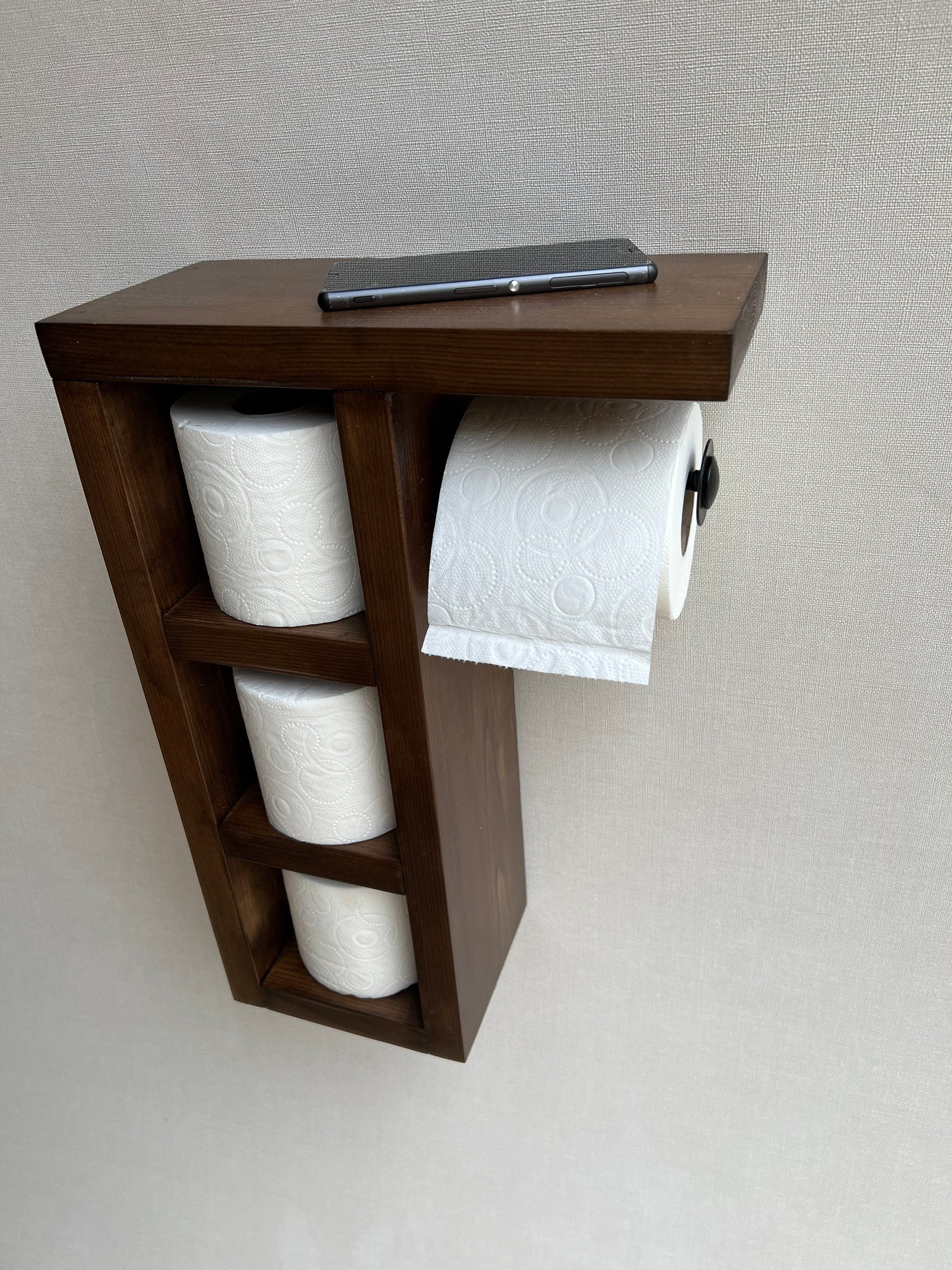 Rustic Wooden Toilet Paper Holder Shelf Tree Branch Toilet -   Wooden toilet  paper holder, Unique toilet paper holder, Log cabin decor