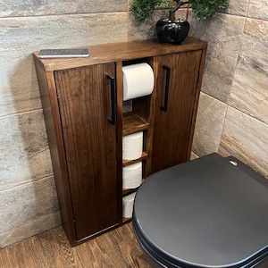 Rustic Wood Toilet Roll Paper Holder