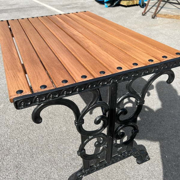 Cast Iron Patio Table Etsy UK