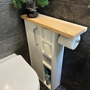 Porta rotolo di carta igienica in legno rustico