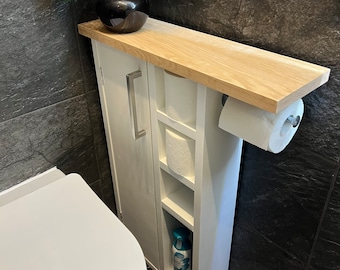 Porta rotolo di carta igienica in legno rustico