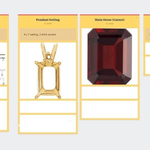 CUSTOM ORDER FOR Q - 14k Gelbgold Schmuck - Granat und Moissonit Halskette - Made to Order - Preorder