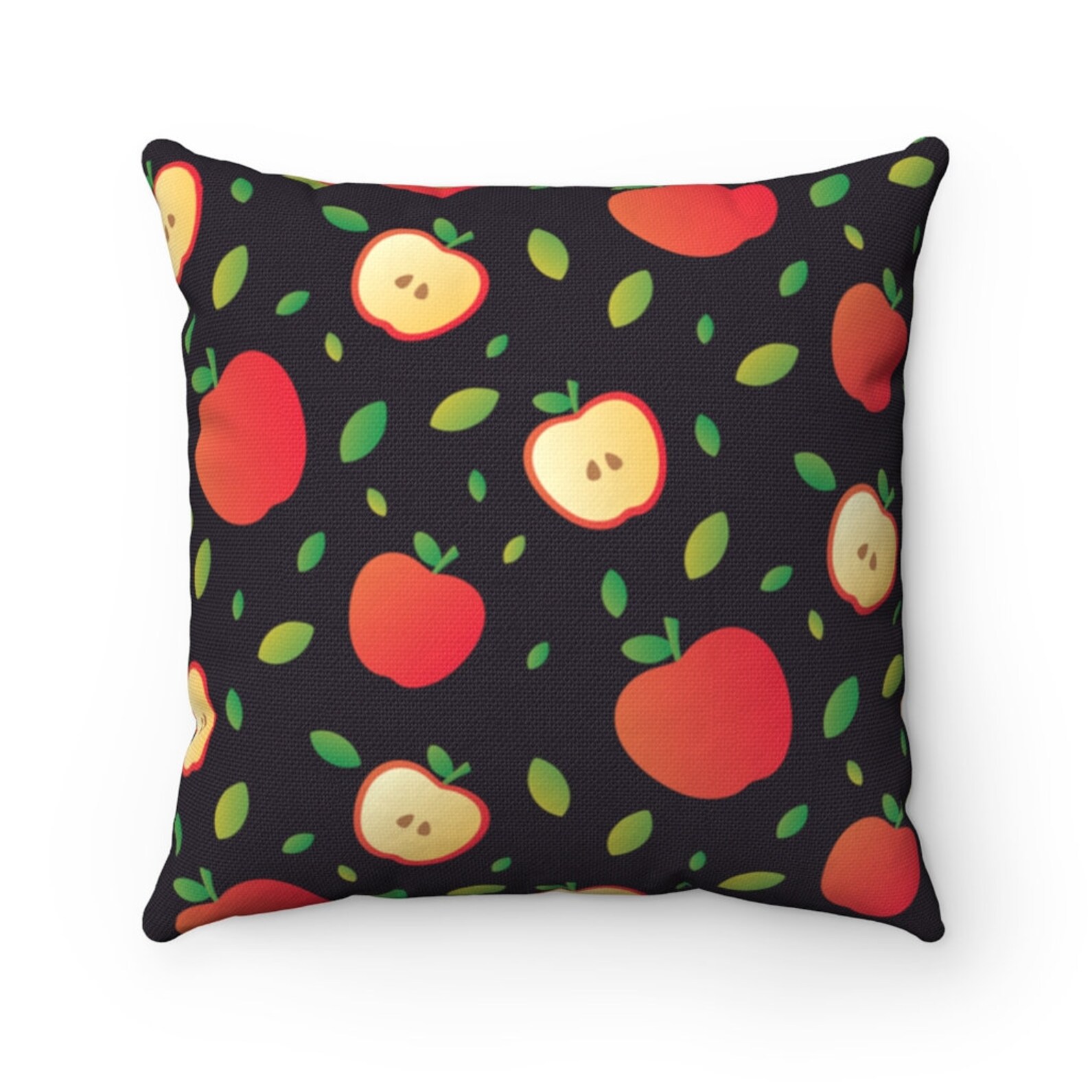 Apple Pillow Sliced Apple Pillow Apple Throw Pillow Fruit Pillow - Etsy