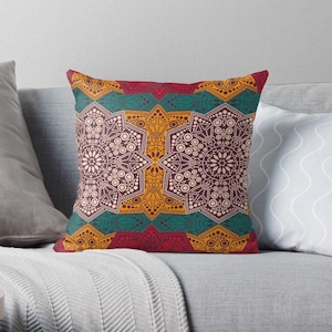 Moroccan Pillow, Vintage Pillow, Moroccan Throw Pillow, Moroccan Cushion