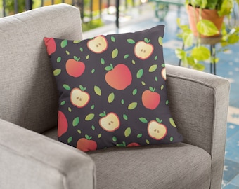 Apple Pillow Sliced Apple Pillow Apple Throw Pillow Fruit Pillow