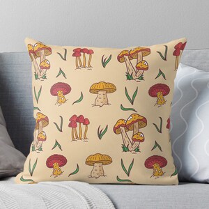 Mushroom Pillow Mushroom Throw Pillow Mushroom Cushion