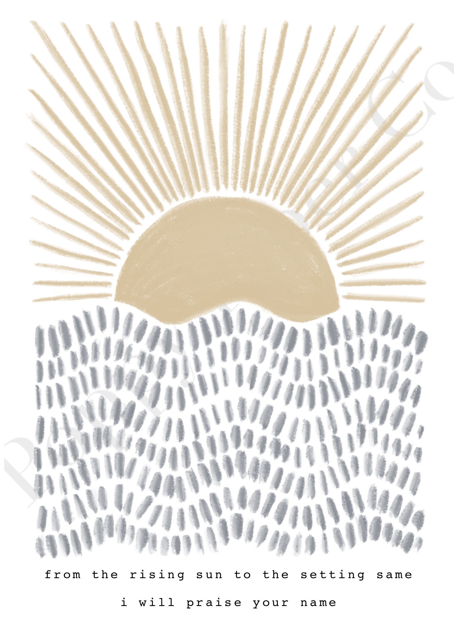 Art Print from the Rising Sun to the Setting Same Etsy