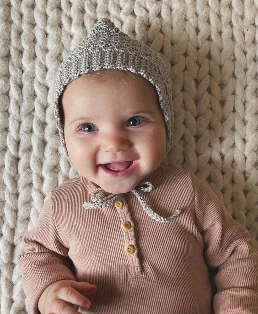 The Pixie Month Teal Blue Baby Etsy