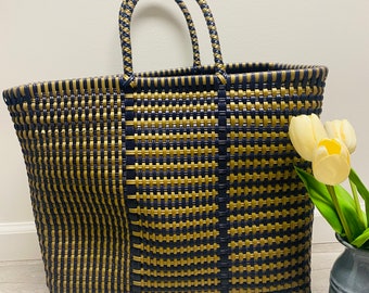 Large Handmade woven Tote bag