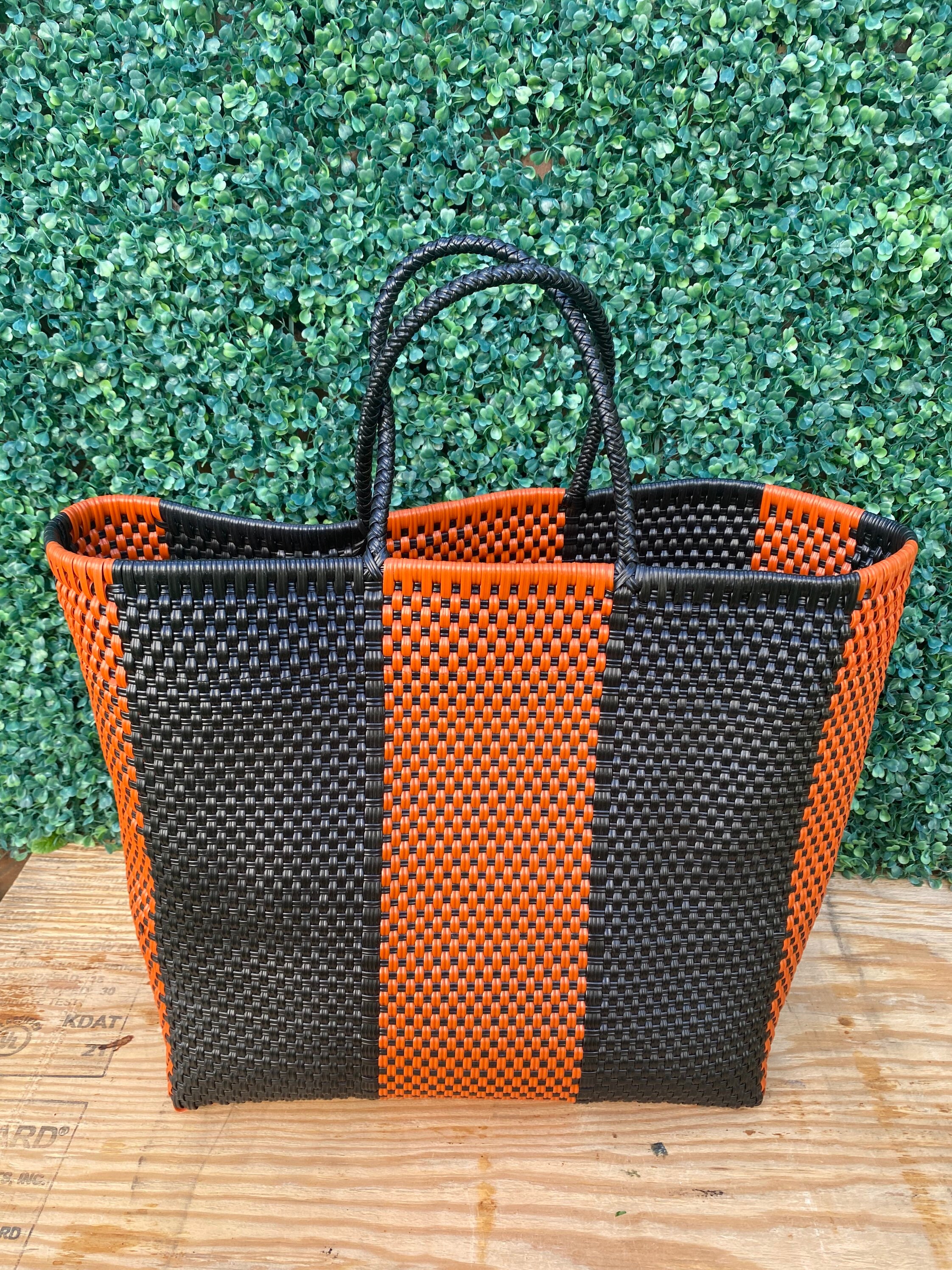 Large classic handmade woven tote bag etsy uk