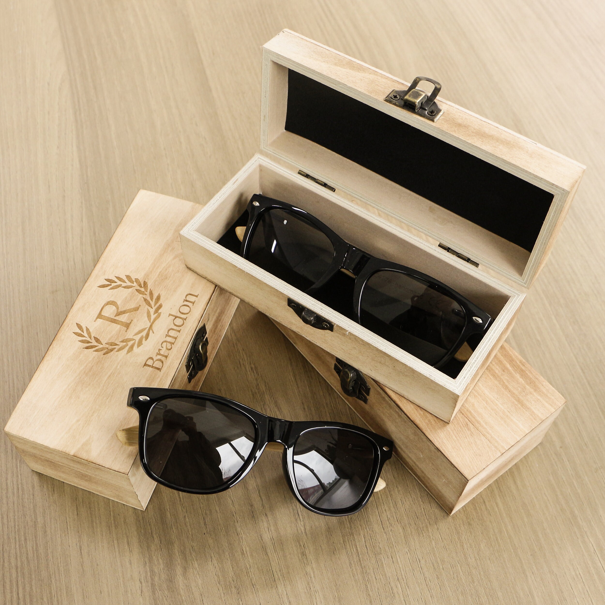 Personalized Wood Sunglasses Groomsmen Gift Custom wooden Etsy
