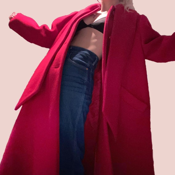 Vintage 1980s Red Dior Coat