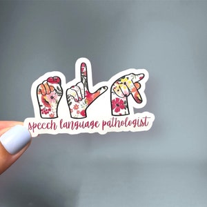 Speech Language Pathologist, SLP, Sign Language, Speech Pathologist, Teacher Appreciation Gift, Laptop, Hydroflask, Water Bottle