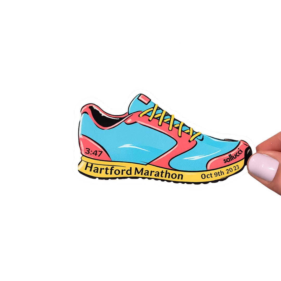 Runners Kit Sticker Marathon Running Shoe Sneaker Sticker, Customized, Waterproof ...